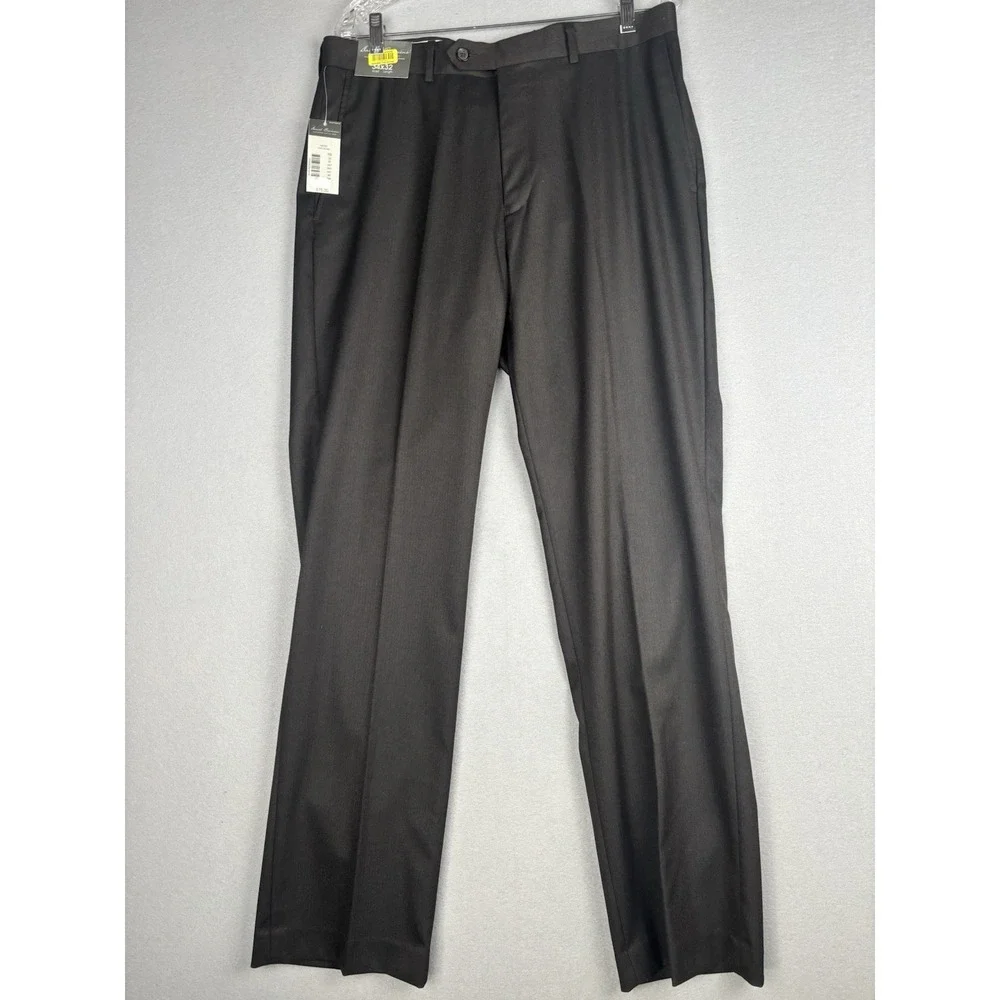 Daniel Cremieux Signature Collection Dress Pants Mens 34x32 Brown Formal 4232